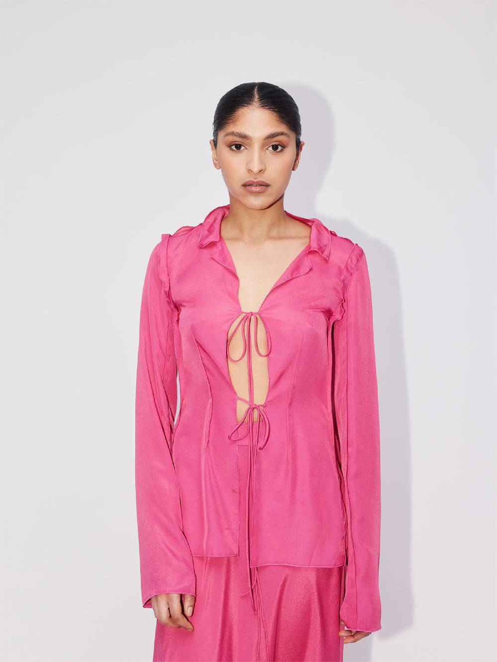 ABOUT YOU REBIRTH STUDIOS Blouse 'SUNSET' in Pink Limitierter Zeitrabatt