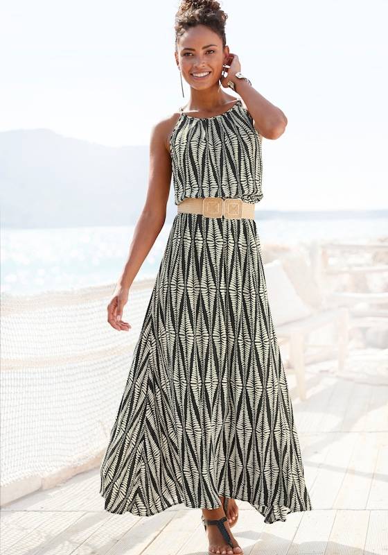 LASCANA Summer Dress in Sand Flash Sale