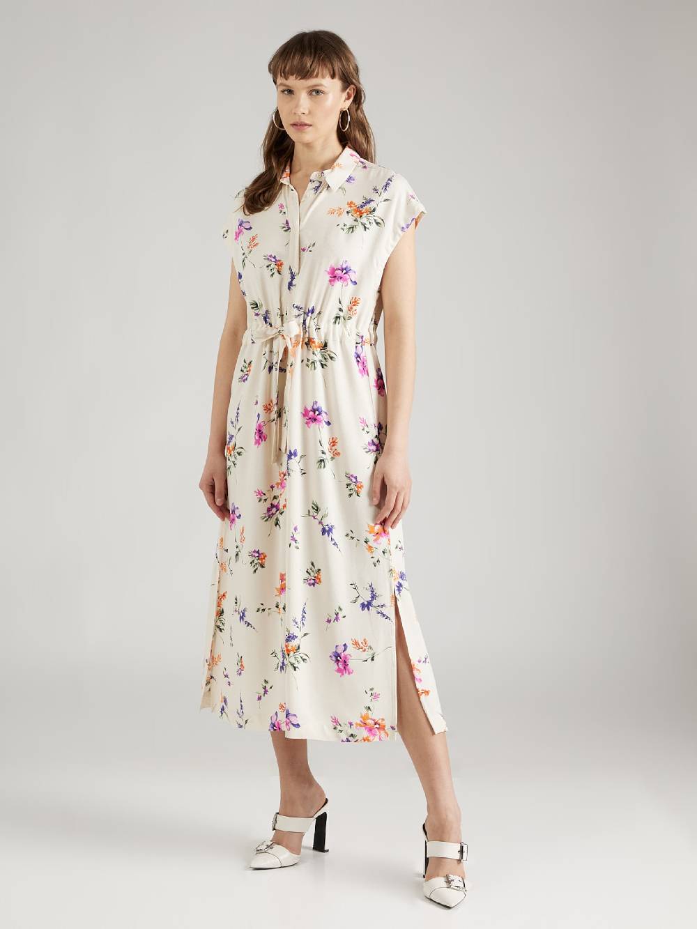 Y.A.S Shirt Dress 'Asina' in Beige Neueste Mode