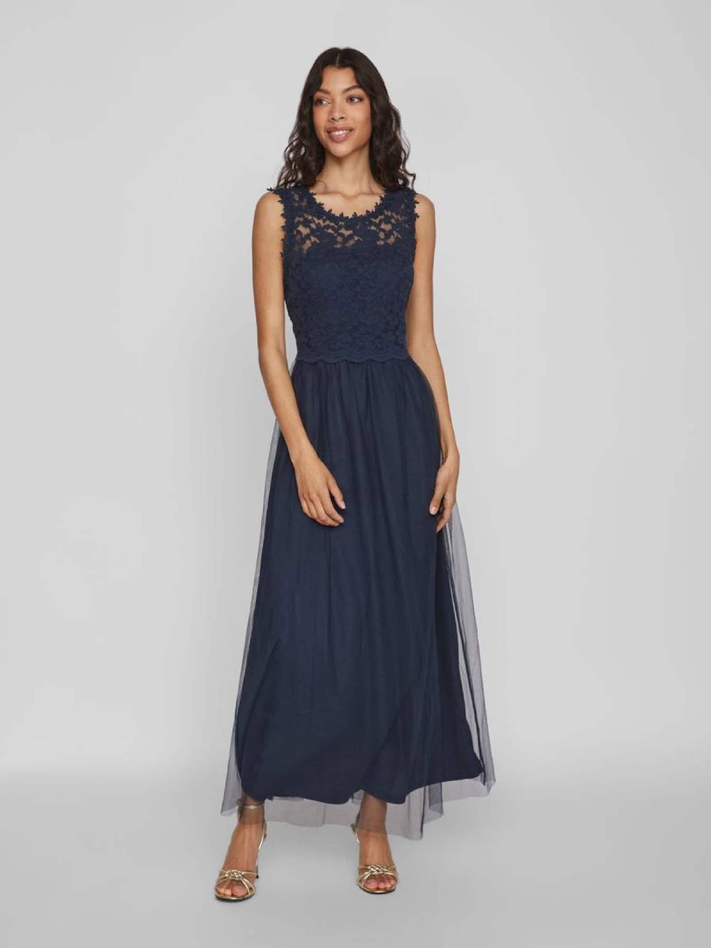 VILA Evening Dress 'VILynnea' in Blue Neuheiten
