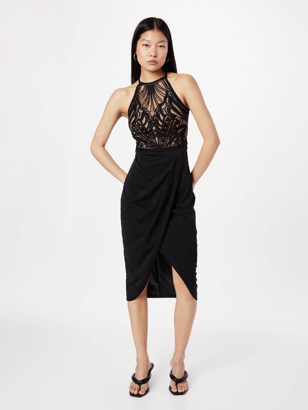Lipsy Cocktail Dress 'Nelli' in Black VIP-Rabatte