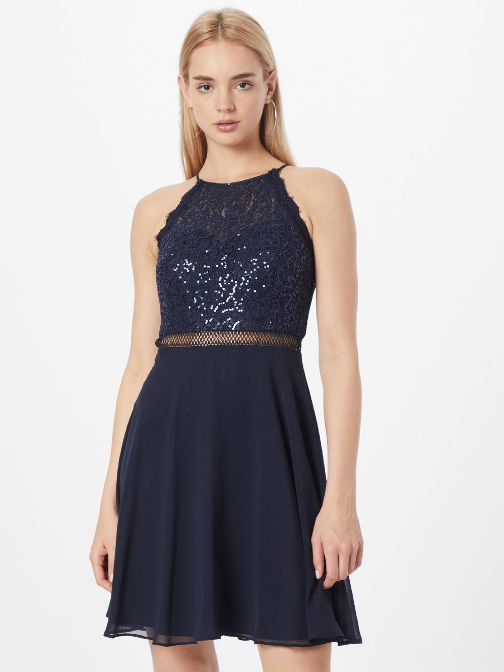 VM Vera Mont Cocktail Dress in Night Blue Neueste Stile