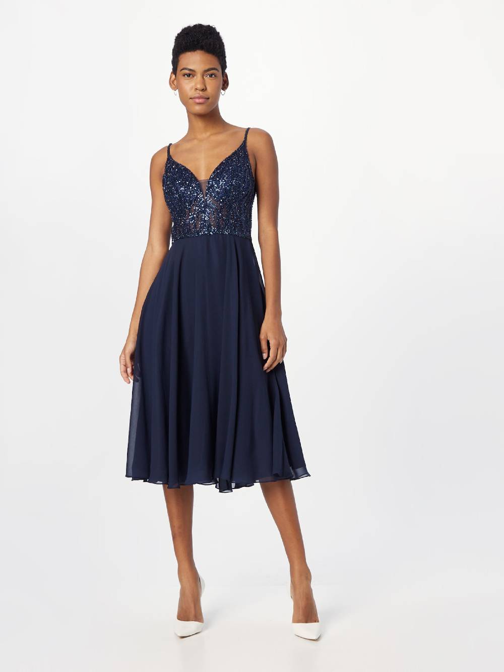 SWING Cocktail Dress in Navy Nur für heute