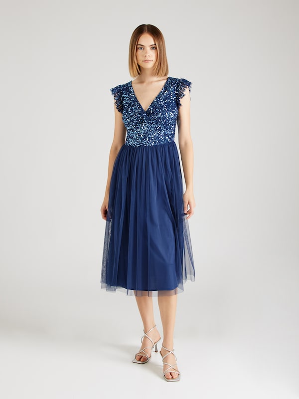 Maya Deluxe Cocktail Dress in Navy Super Rabatt