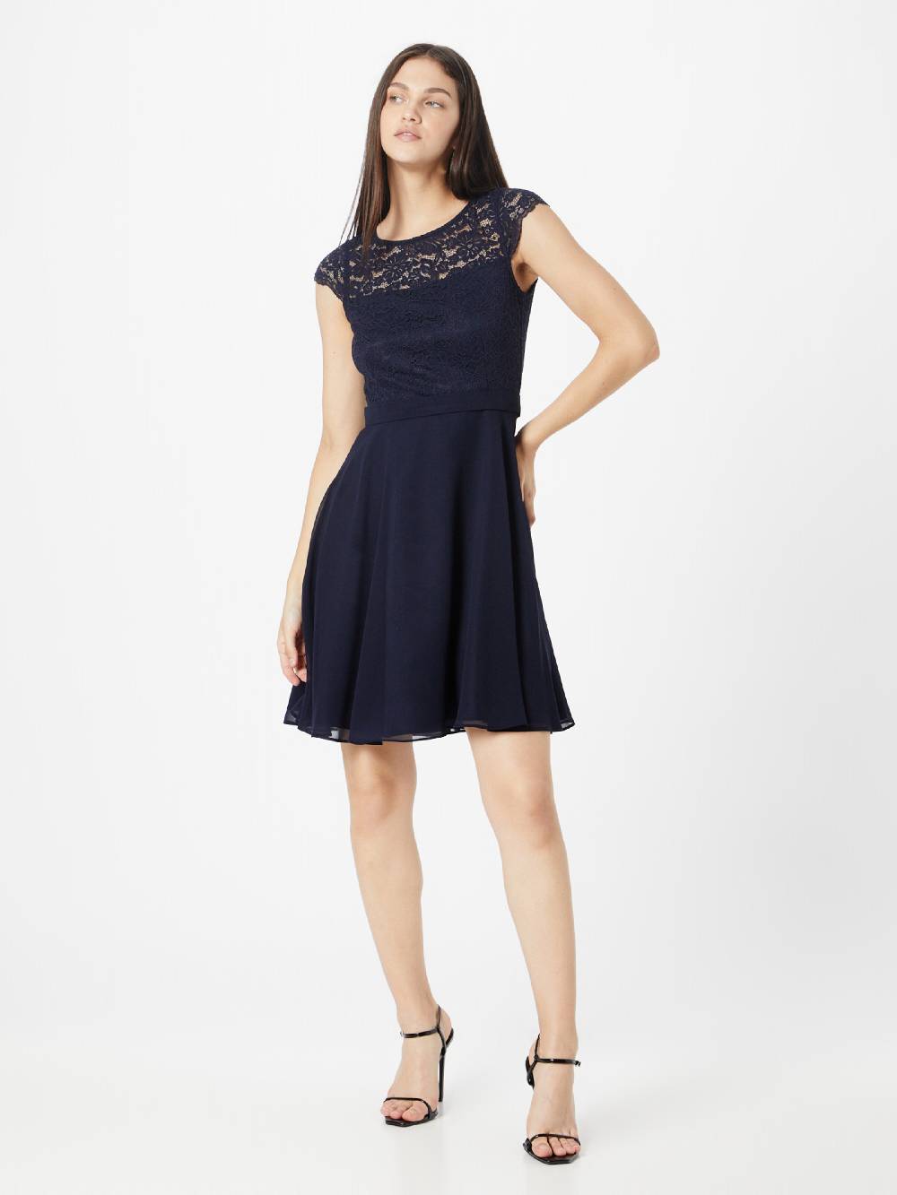 VM Vera Mont Cocktail Dress in Night Blue Kostenloser Versand international