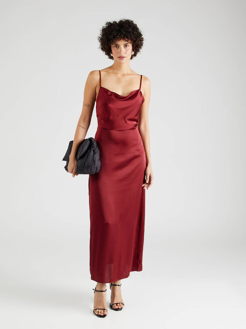 VILA Evening Dress 'VIRavenna' in Wine Red Im Verkauf