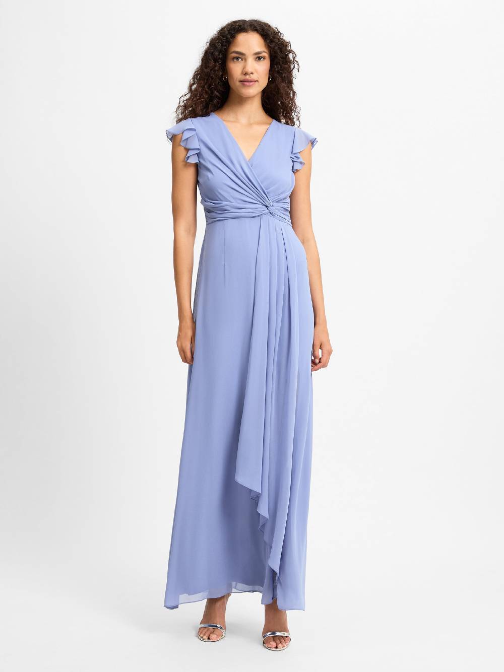 Marie Lund Evening Dress in Smoke Blue zollfrei