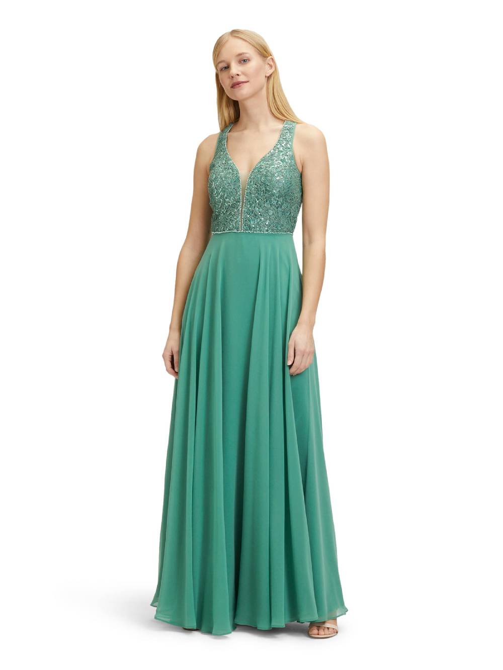 Vera Mont Evening Dress in Green Sonderangebot