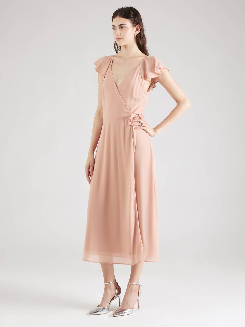 VILA Dress 'Bonan' in Dusky Pink Online Outlet