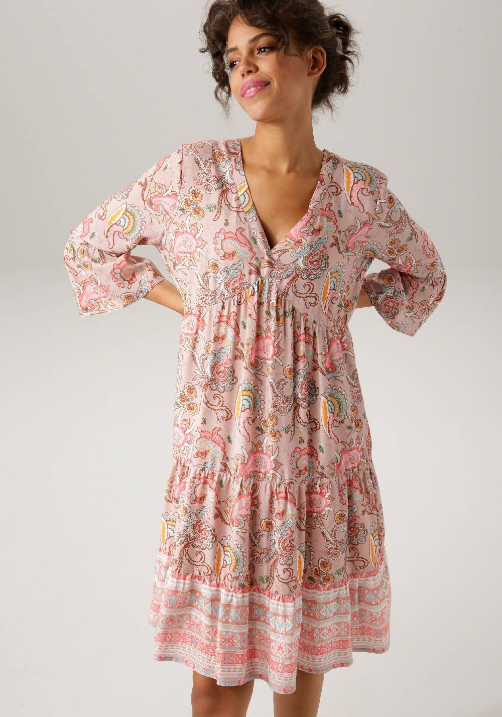 Aniston CASUAL Dress 'Aniston' in Dusky Pink Zeitbegrenzte Promotion