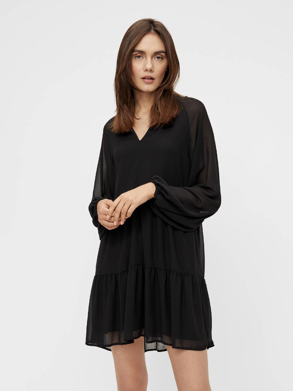 OBJECT Dress 'Mila' in Black Bis zu 50% Rabatt