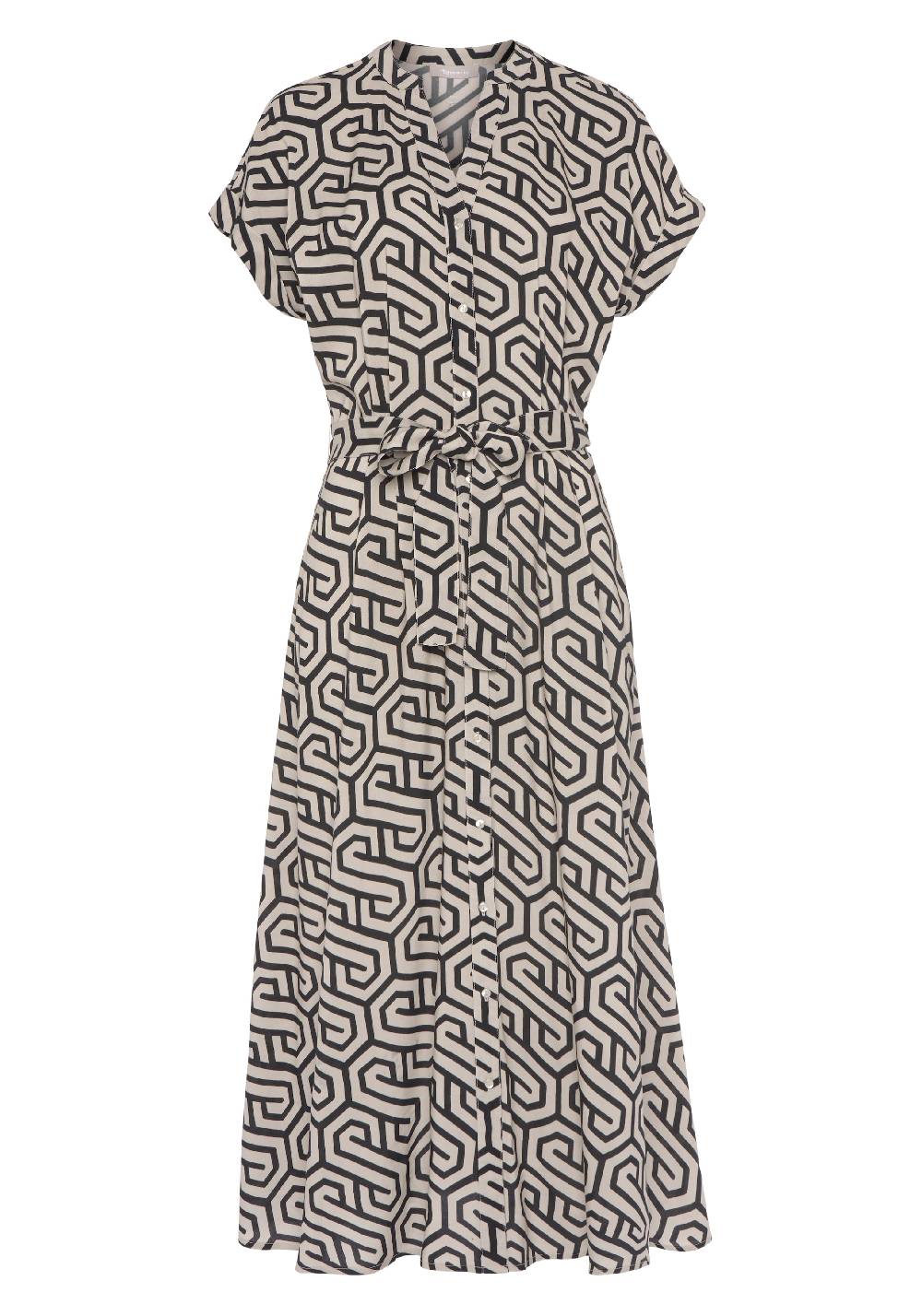 Tamaris Shirt Dress in Sand Im Verkauf