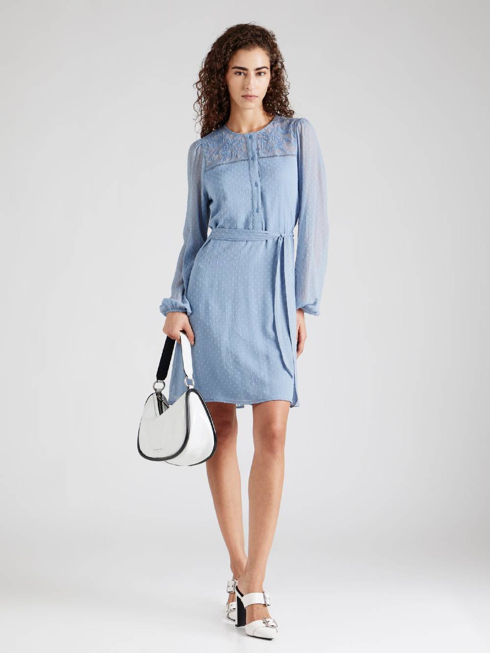 ONLY Shirt Dress 'ONLAIDA ELIZA' in Smoke Blue 50% Rabatt für begrenzte Zeit