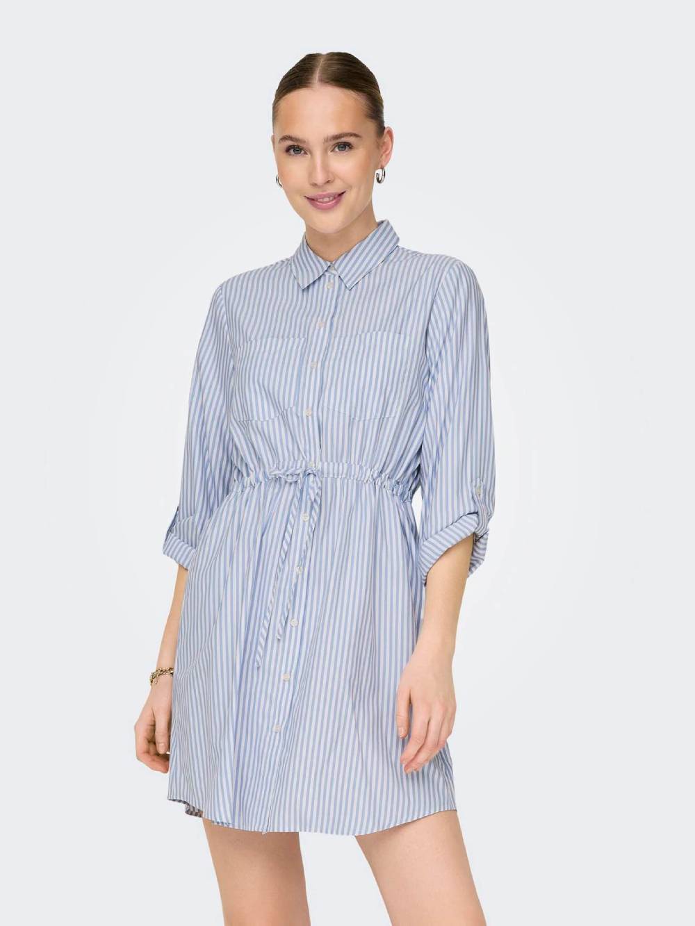 ONLY Shirt Dress 'SARAH' in White Auslauf
