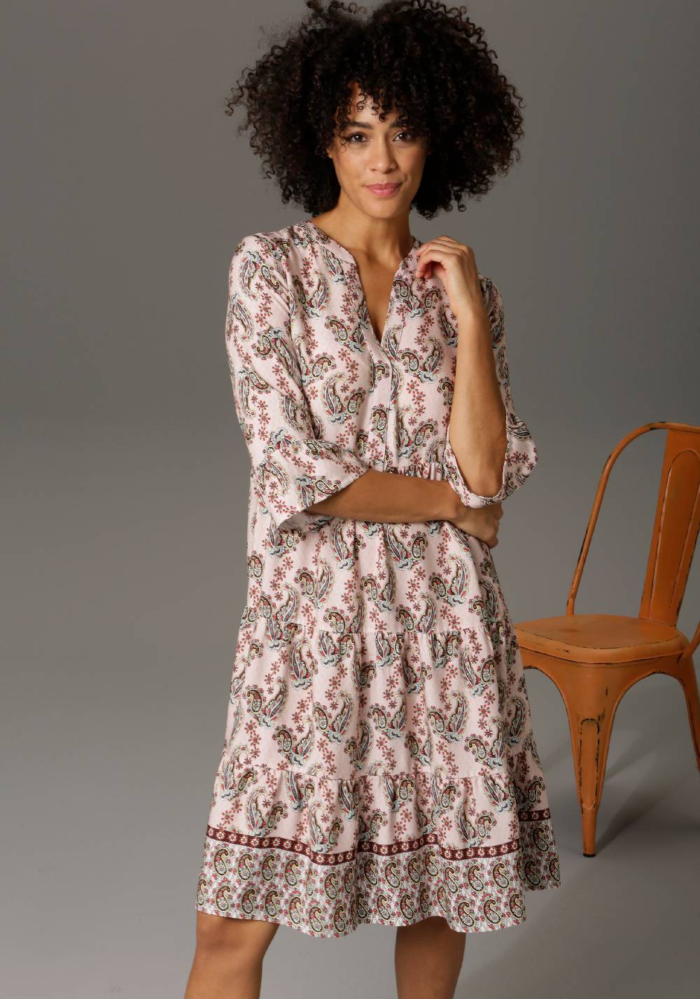 Aniston CASUAL Shirt Dress in Mixed Colors im Angebot