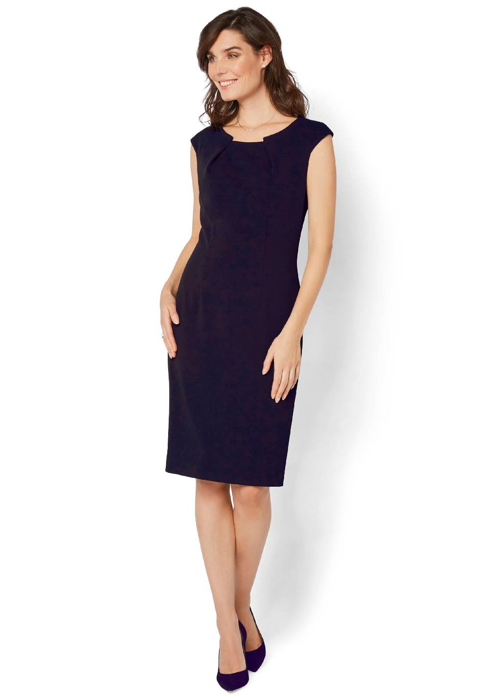Select By Hermann Lange Sheath Dress in Marine Blue Saisonschlussverkauf