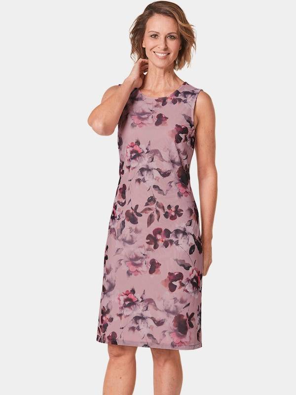 Goldner Sheath Dress in Rose, Dusky Pink Neueste Mode