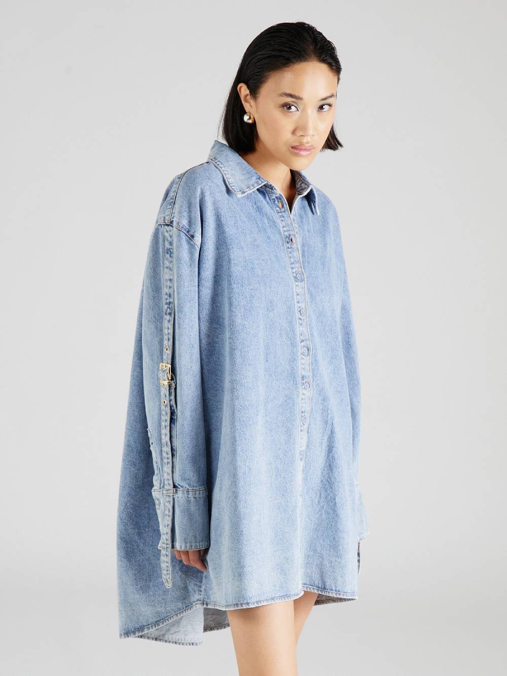 Hoermanseder x About You Shirt Dress 'Lilia' in Light Blue Online Outlet