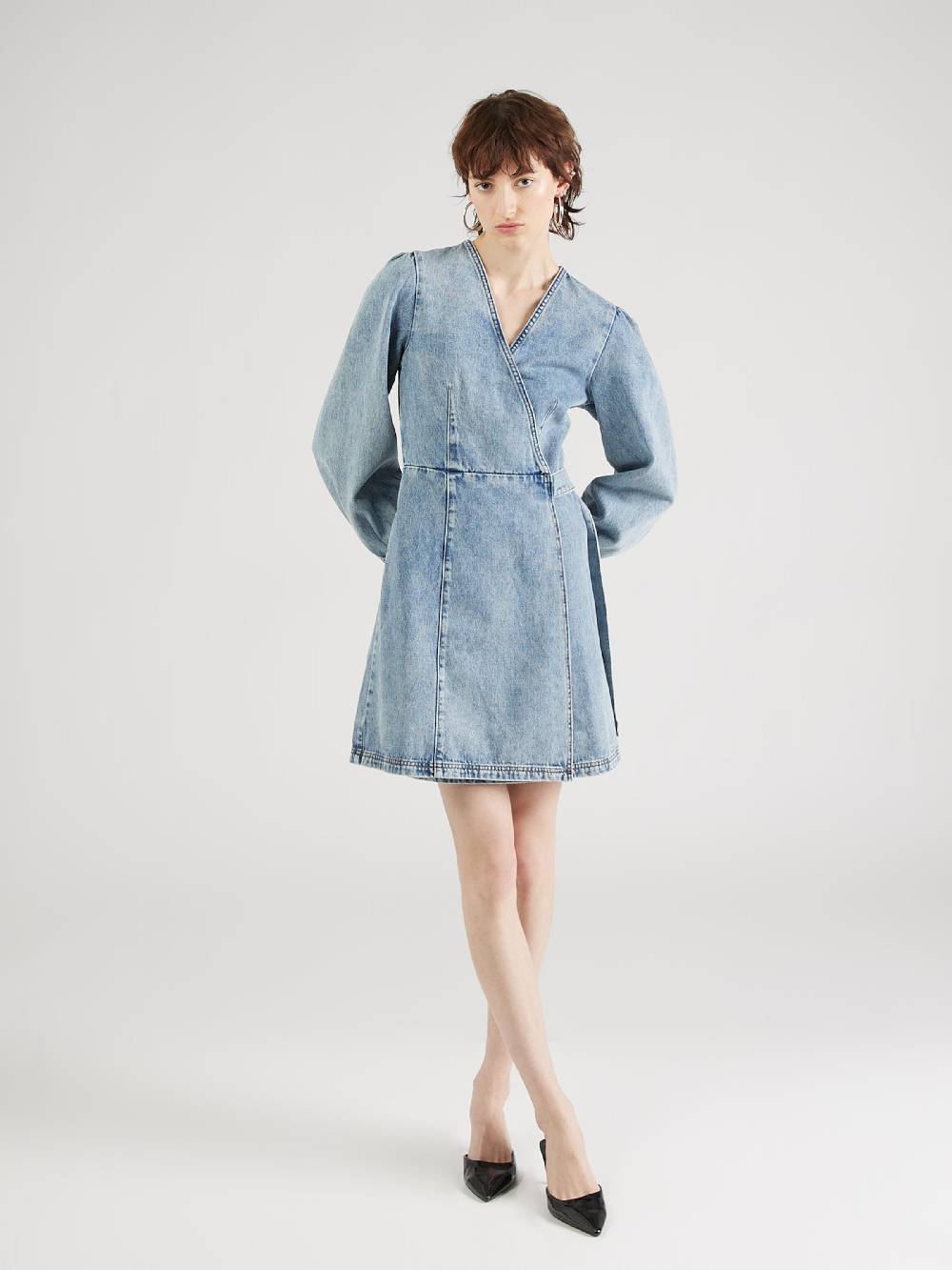 HUGO Dress 'Gissi' in Blue Denim Bestseller