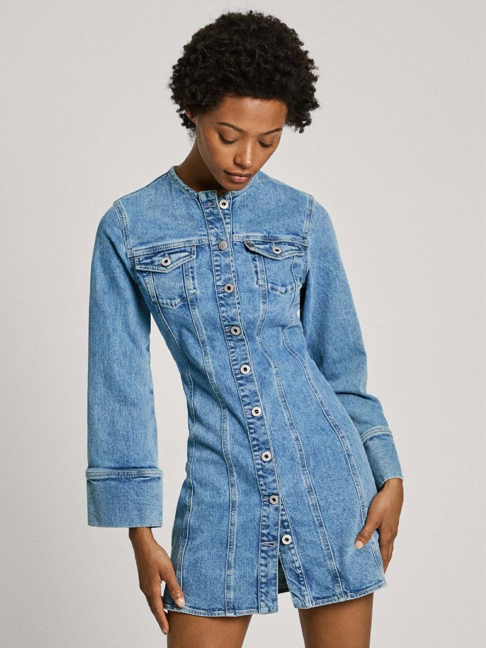 Pepe Jeans Dress ' ELLA ' in Blue Denim Tägliche Deals