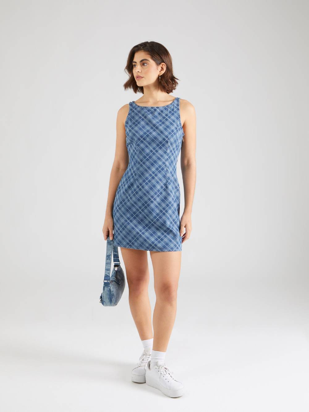 Tommy Jeans Dress in Blue Denim, Light Blue Riesige Ersparnisse