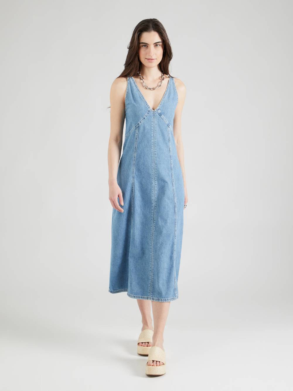 LTB Dress 'SEDONA' in Blue Denim Neueste Stile