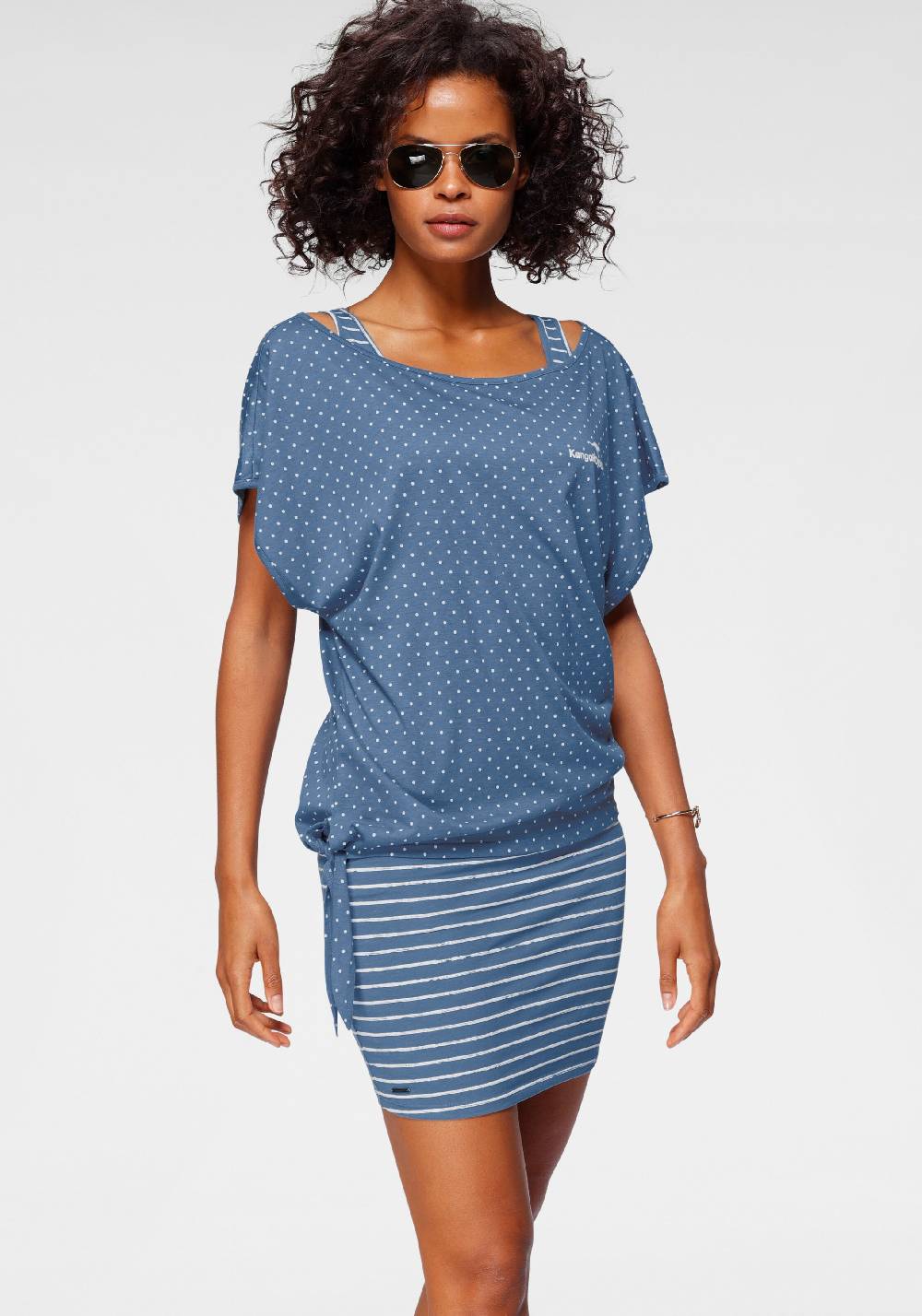 KangaROOS Dress in Smoke Blue Fabrikladen