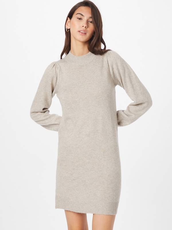JDY Knitted dress 'JDYRue' in Greige Fabrikverkauf
