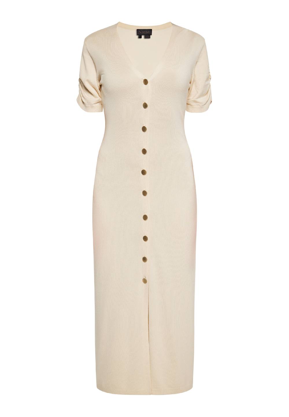 NAEMI Knitted dress in Ecru Meist gekauft