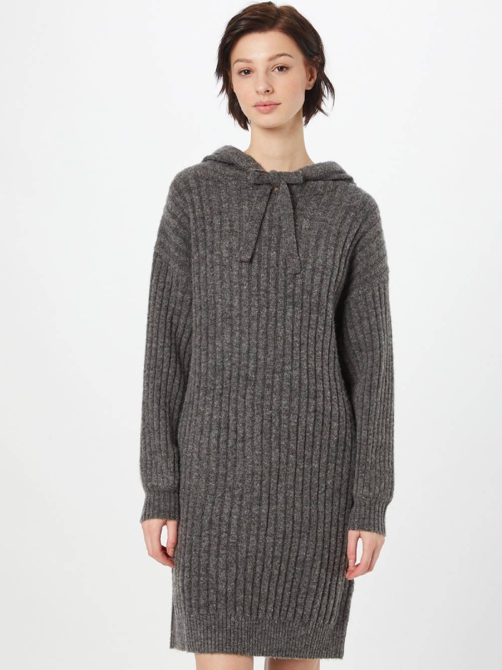 ABOUT YOU Knitted dress 'Marit' in Mottled Grey Kostenloser Versand