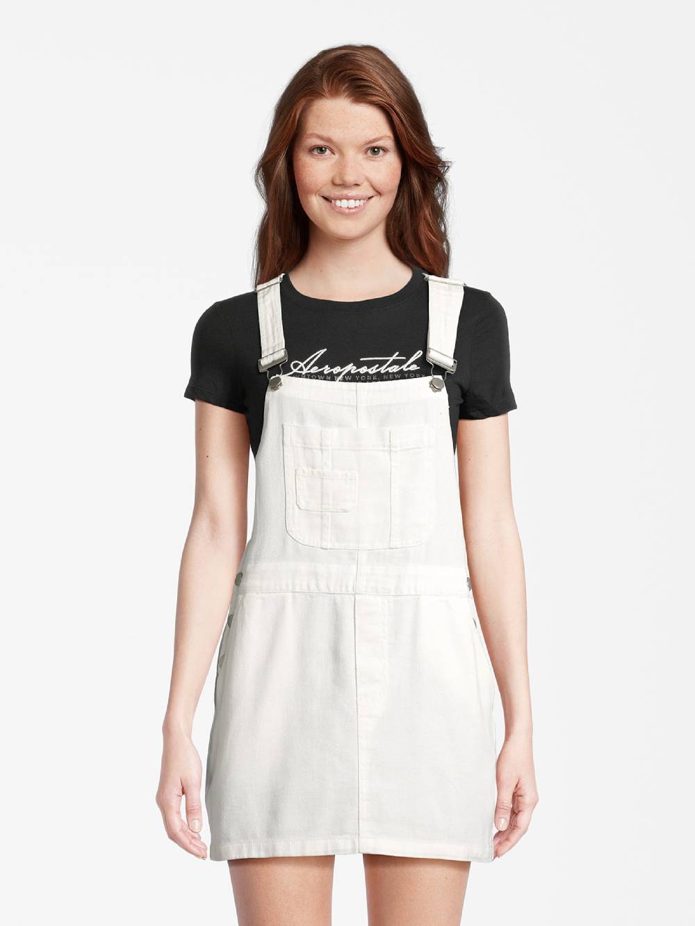 AÉROPOSTALE Overall Skirt in Ecru Muttertagsangebot