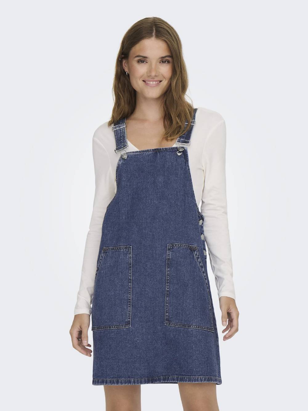 ONLY Overall Skirt 'Praia' in Blue Denim Top Angebot
