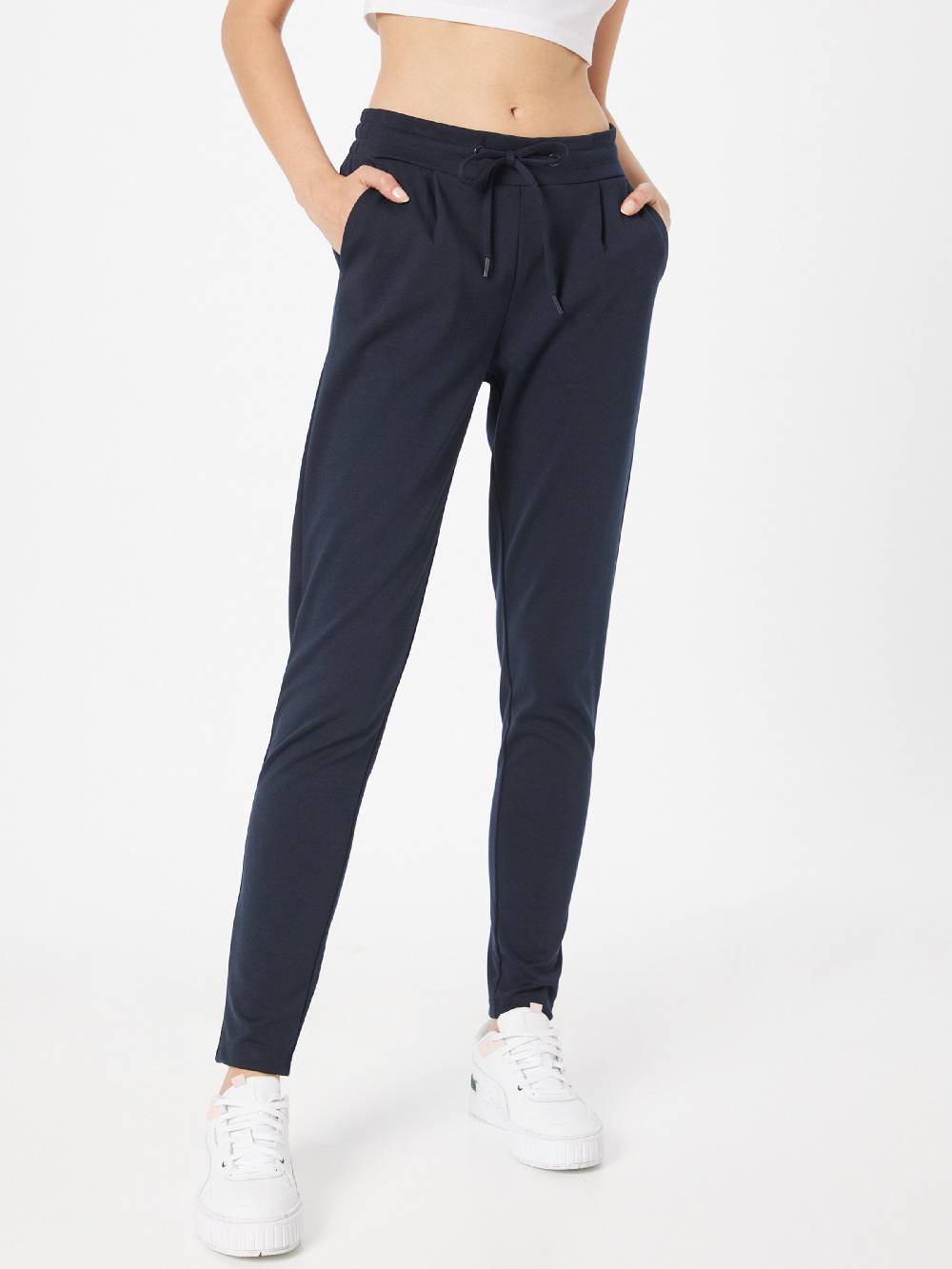 ICHI Slim fit Pants 'Kate' in Navy Letzte 3 Tage