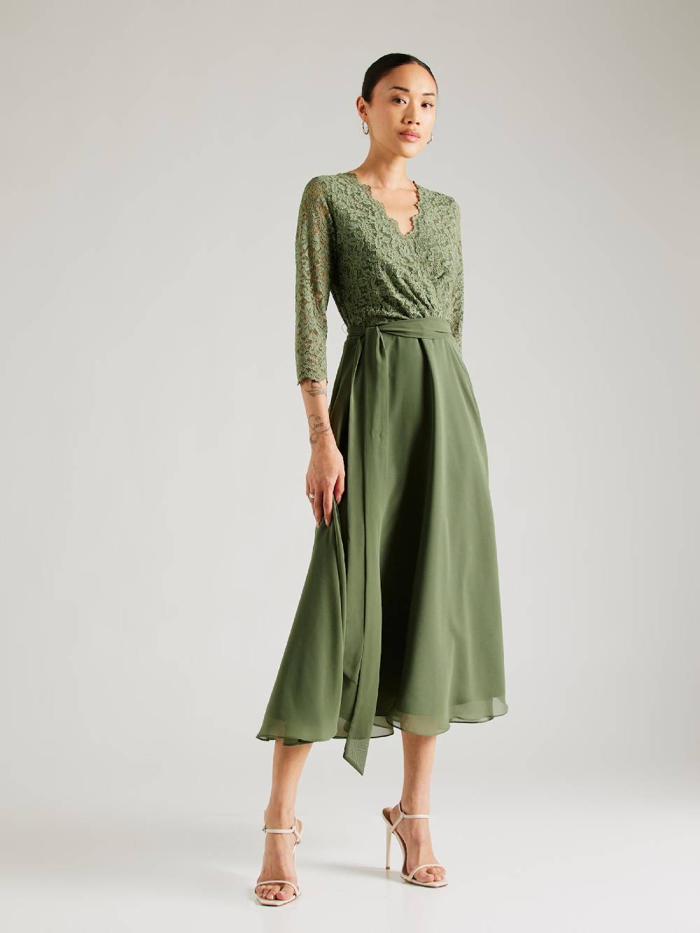 SWING Cocktail Dress in Khaki Fabrikpreis