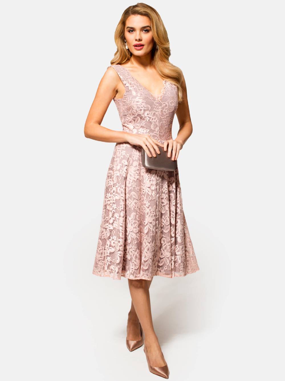 HotSquash Cocktail Dress in Pink Preisnachlass