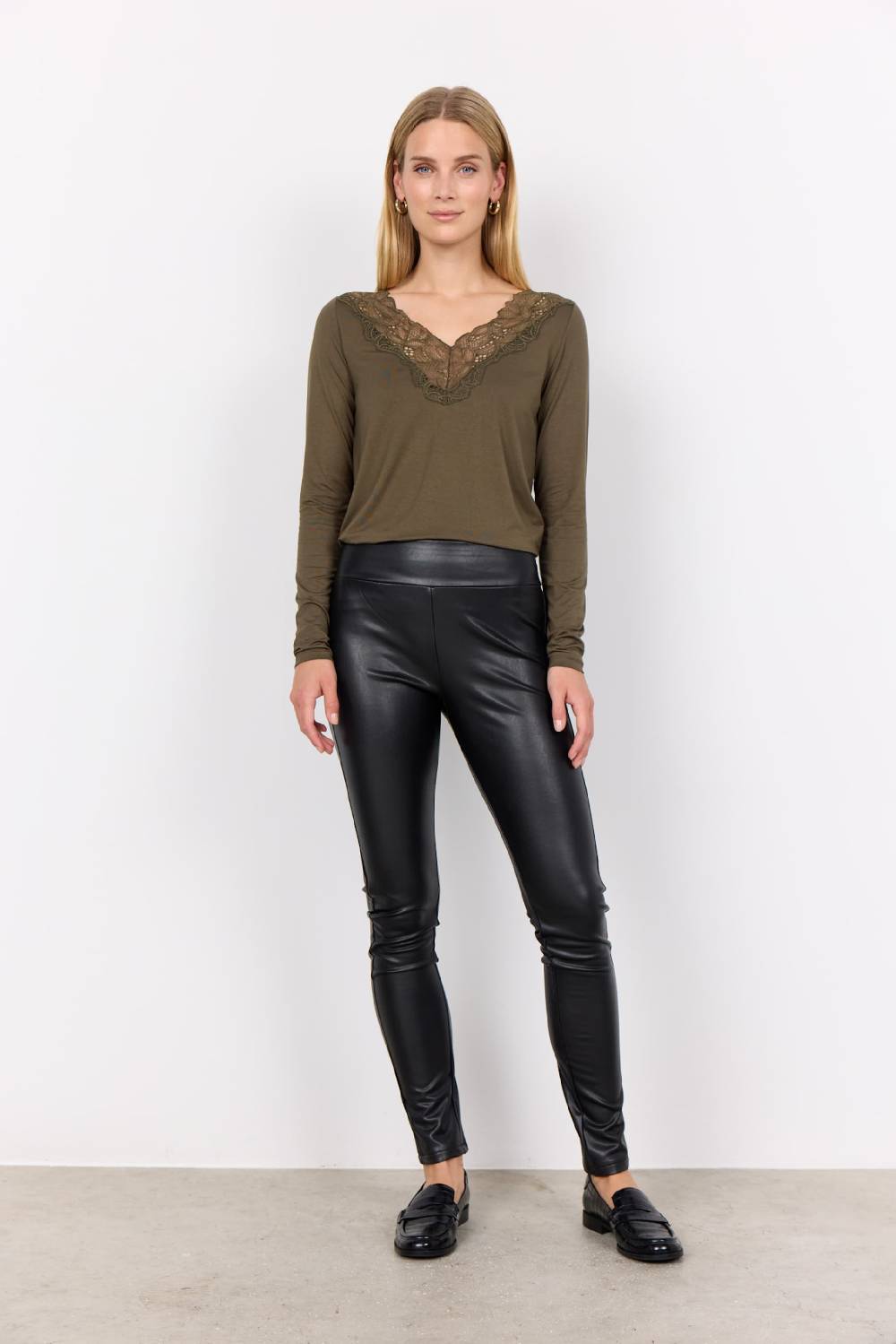 Soyaconcept Skinny Leggings 'HAIDA' in Black Tiefpreis