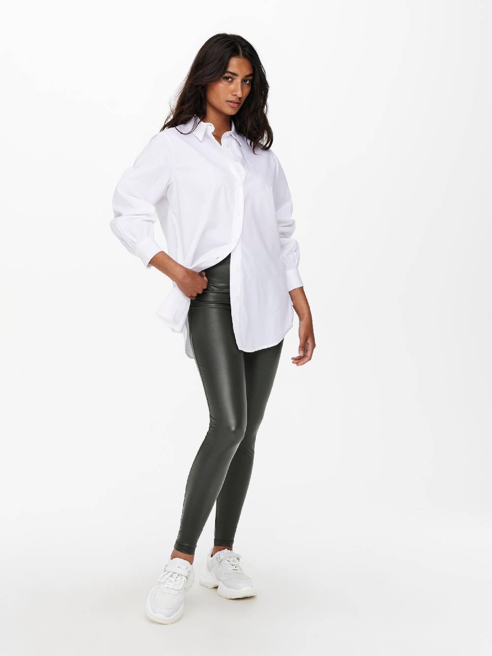 ONLY Skinny Leggings 'Cool' in Dark Grey Super Sparpreis