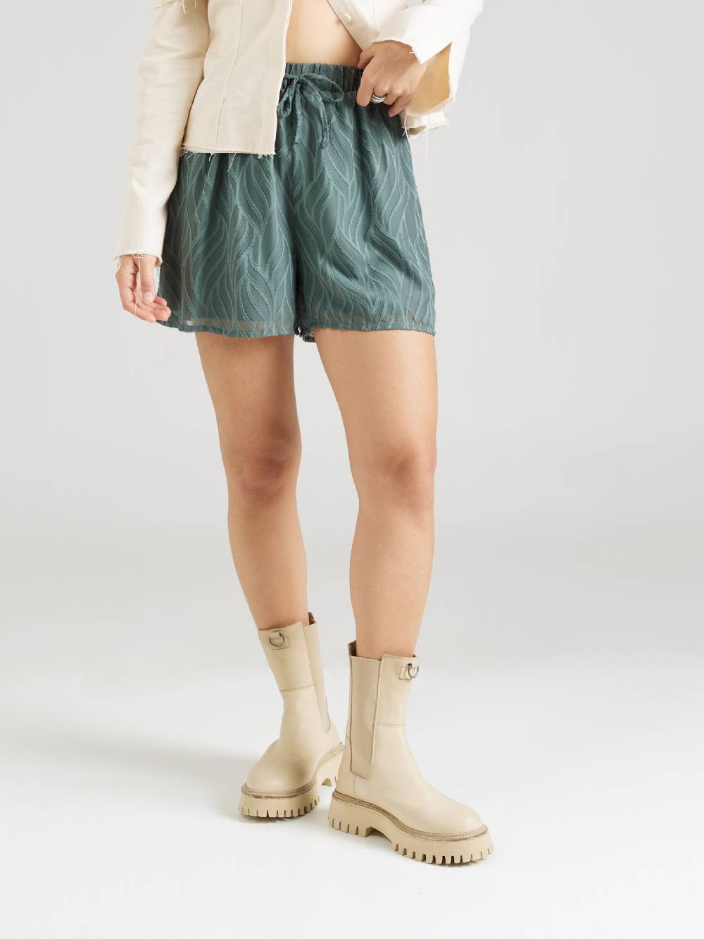 ABOUT YOU Regular Pants 'Heike' in Dark Green Bis zu 50% Rabatt