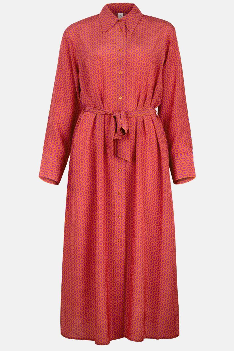 Lu Li Lina Lina Langes Seidenkleid mit Gürtel Muttertagsangebot