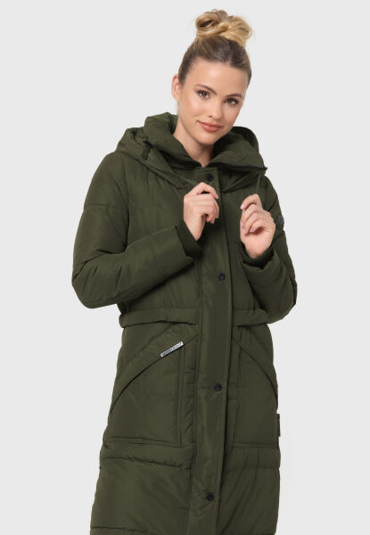 Marikoo Ayumii Damen lange Winter Steppjacke Muttertagsangebot