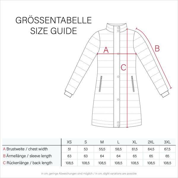 Marikoo Ayumii Damen lange Winter Steppjacke Muttertagsangebot