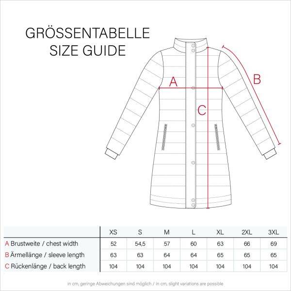 Marikoo Benikoo Damen lange Winterjacke Vatertagsangebot