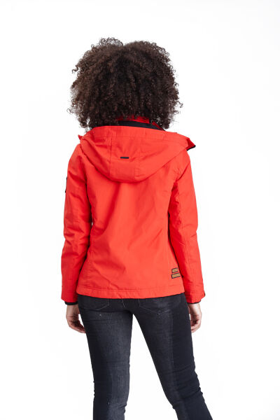 Marikoo Erdbeere Damen Übergangsjacke leicht gefüttert mit Kapuze Top Angebot
