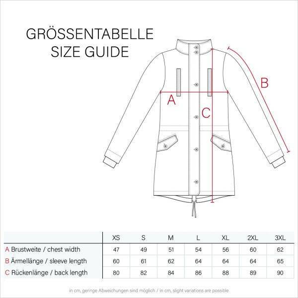 Marikoo Grinsekatze Damen lange Winterjacke mit Kapuze Neueste Mode