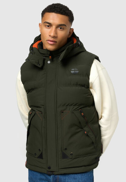 Marikoo Stone Harbour Egoor Herren Winter Steppweste Super Sparpreis