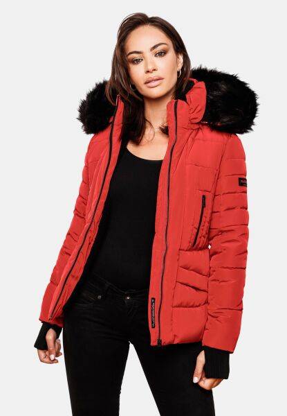 Marikoo Navahoo Adele Damen Winterjacke warm gefüttert Teddyfell Bis zu 50% Rabatt