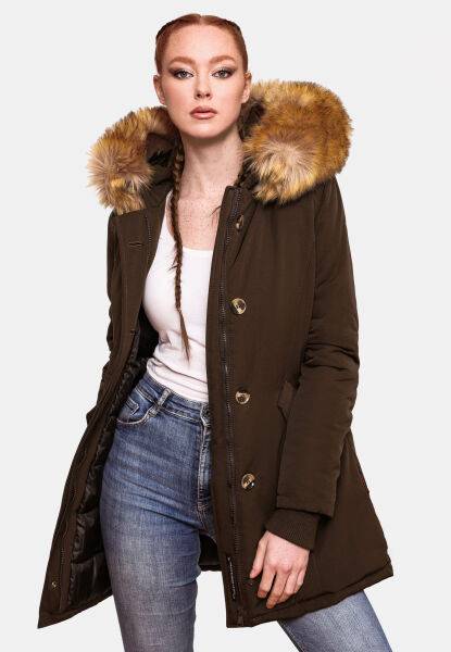 Marikoo Karmaa Damen Parka Winterjacke warm gefüttert Limitierter Zeitrabatt
