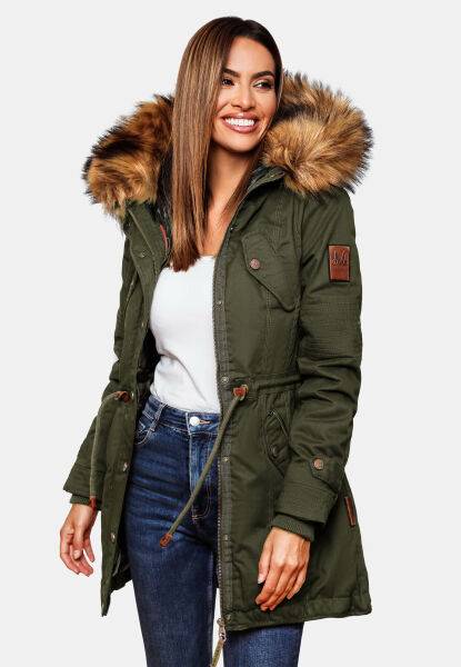 Marikoo La Viva Princess Damen Winterjacke mit Kapuze Osterangebot