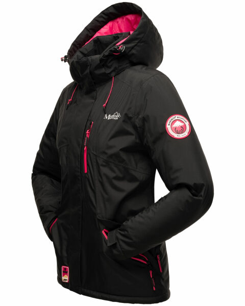 Marikoo Rabeaa Damen Winter Jacke Kurz Winterjacke Outdoor Kapuze gefüttert Saisonale Angebote