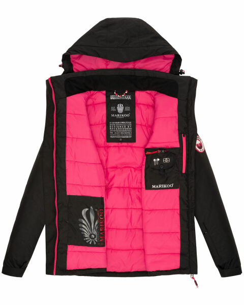 Marikoo Rabeaa Damen Winter Jacke Kurz Winterjacke Outdoor Kapuze gefüttert Saisonale Angebote